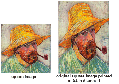 The aspect ratio of your uploaded image must match the aspect ratio for the print size that you order