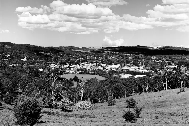 view towards Bowral town from Oxley lookout. NSW, Australia. ©image is subject to copyright. All rights reserved.