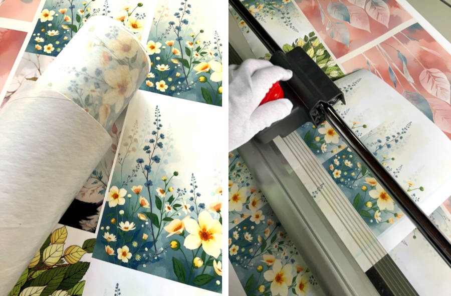 Roll of nested prints supplied on a roll for you to trim yourself at home.
